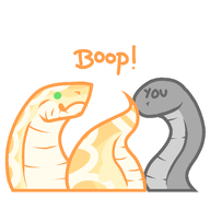 character:egg feral medium:digital my_art snake sticker // 512x512 // 60KB