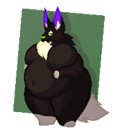 anthro cat character:steele medium:digital medium:pixel my_art weight_gain // 2000x2260 // 42KB