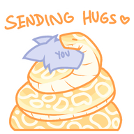 character:egg feral medium:digital my_art snake sticker // 512x512 // 104KB