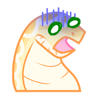 character:egg feral medium:digital my_art snake sticker // 512x512 // 59KB