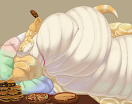 anthro character:egg fat_immobility hyper_fat medium:digital not_my_art snake weight_gain // 3000x2361 // 5.3MB