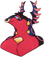 anthro character:blackberry designer:srakojepie medium:digital not_my_art pokemon taur // 813x1058 // 390KB