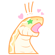 character:egg feral medium:digital my_art snake sticker // 512x512 // 45KB